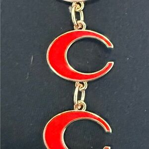 Red and Gold Crescent Bag Strap Extender